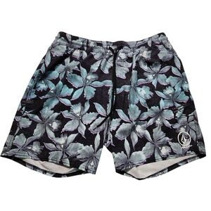 Volcom Mens XL Floral Print Swim Trunks Activewear Board‎ Shorts